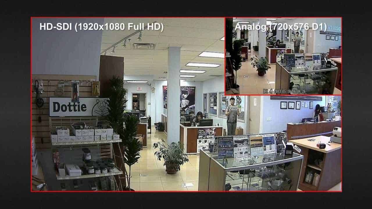 analog vs HD SDI resolution photo
